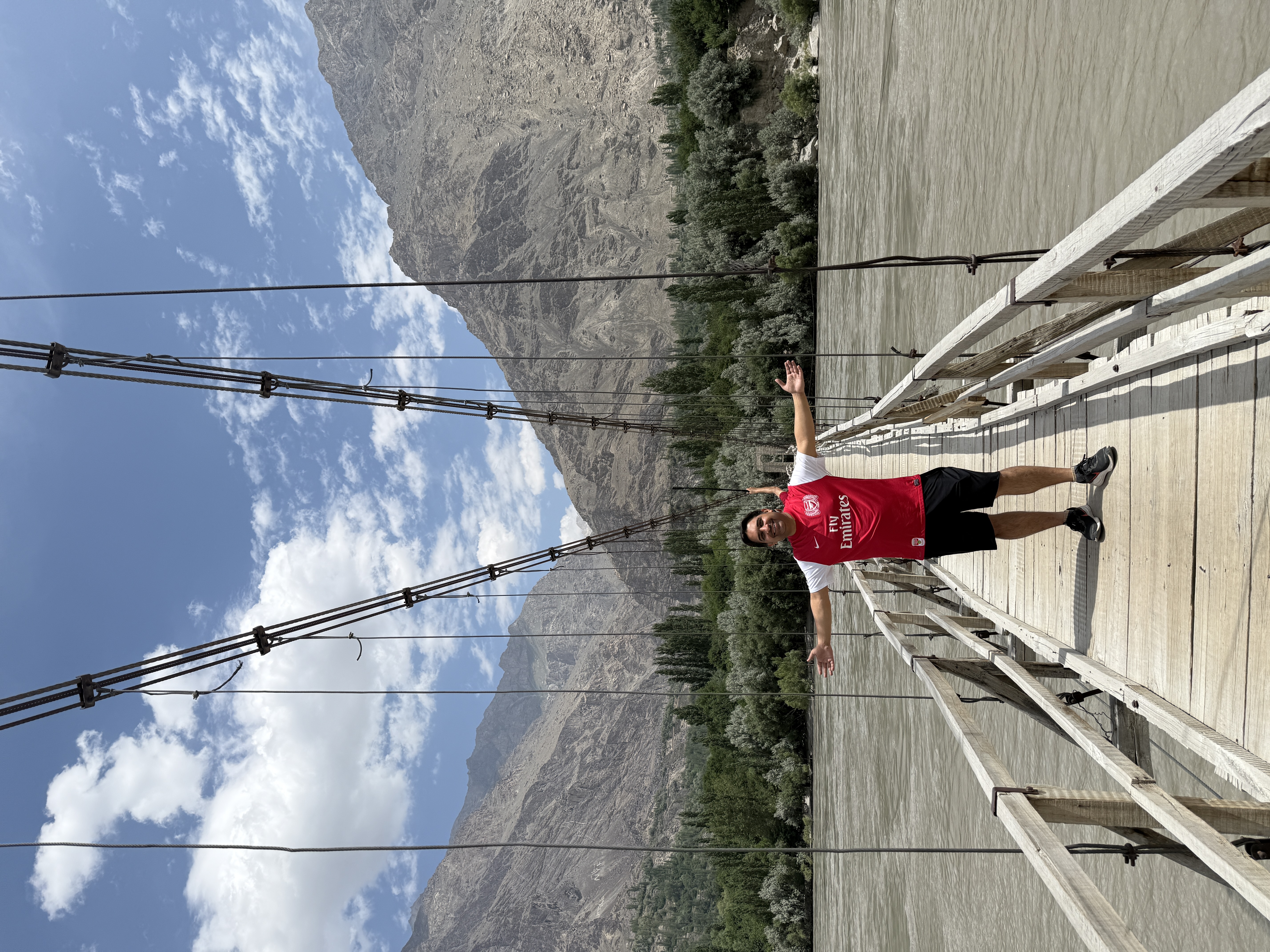 Snow-capped peaks and clear skies