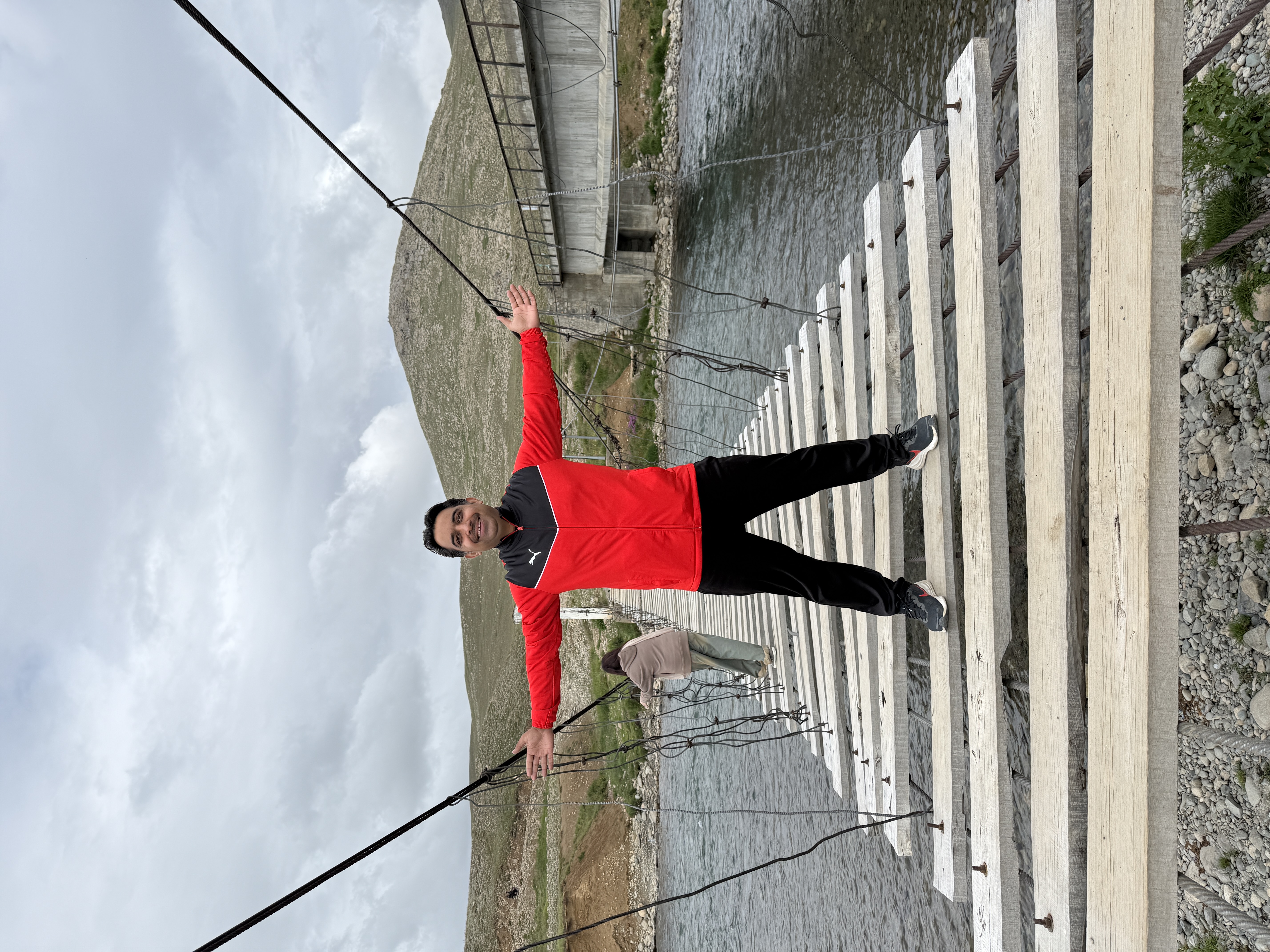 Group photo at mountain base camp