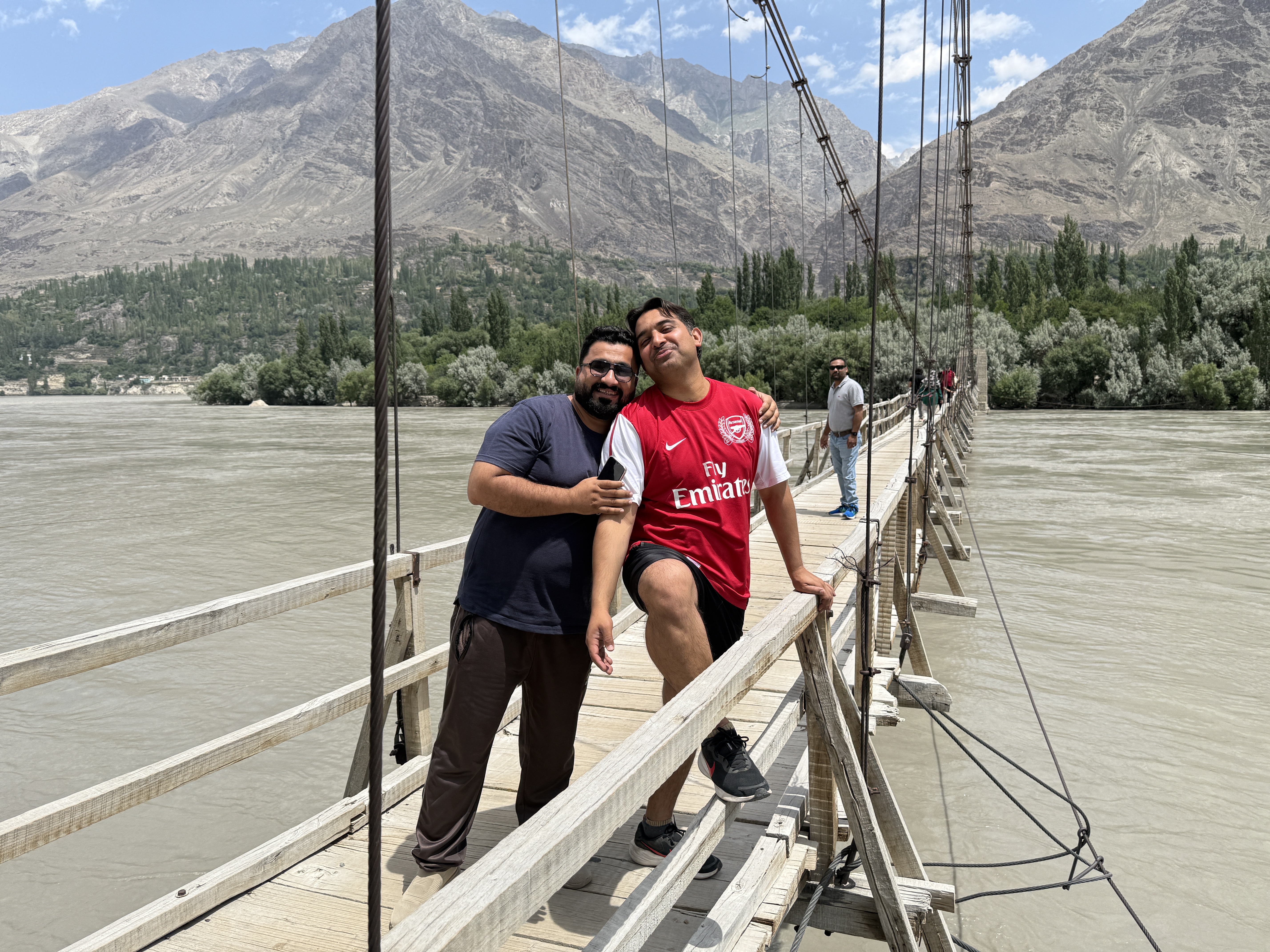 Jeep convoy through mountain pass